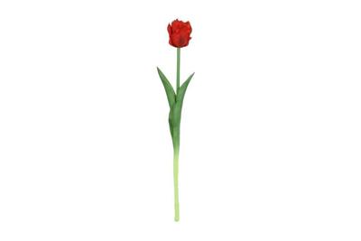 Decostar kunstbloem Tulipa (parkiet) 40 cm rood