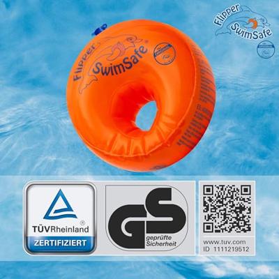 Swimsafe zwemmouwtjes flipper oranje 2 stuks - thumbnail