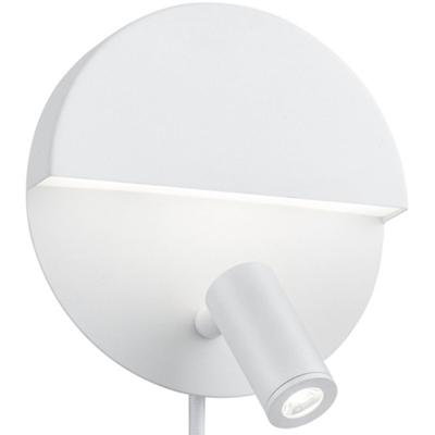 LED Wandlamp - Trion Marano - 8W - Warm Wit 3000K - Rond - Mat Wit - Aluminium