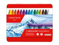 Caran Dache Caran d'ache neocolor ii, l: 10 cm, dikte 8,5 mm, diverse kleuren, 15 stuk/ 1 doos - thumbnail