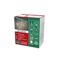 Micro LED lichtdraad zilver met 50 extra warm witte lampen - thumbnail