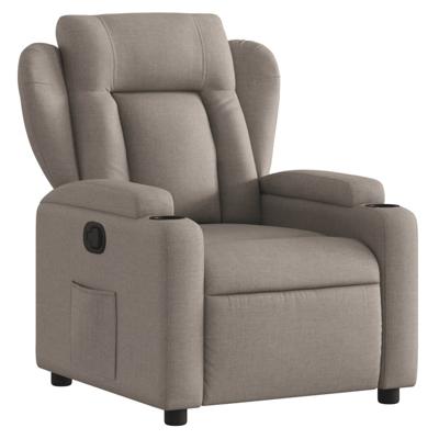 Fauteuil verstelbaar stof taupe Fauteuil verstelbaar stof taupe