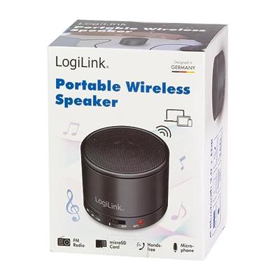 LogiLink SP0062 Bluetooth luidspreker FM radio, Handsfree-functie Zwart