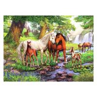 Ravensburger legpuzzel xxl wilde paarden bij de rivier, 300st. - thumbnail