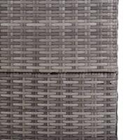 Tuinbox 150x100x100 cm poly rattan grijs - thumbnail