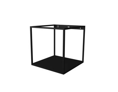 INK Stalen frame met een vaste stalen bodemplaat 48 cm x 48 cm x 48 cm Mat zwart 1901261