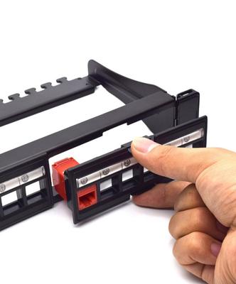 Patch Panel 24 UTP-Poorten Categorie 5e/6/6e WP WPC-PAN-BUP24 Zwart (S0223380)