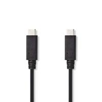 USB 3.1-Kabel (Gen2) | Type-C Male - Type-C Male | 1,0 m | Zwart - thumbnail