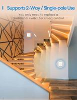 MEROSS MSS550 Smart Wi-Fi 2-Way Wall Switch schakelaar - thumbnail