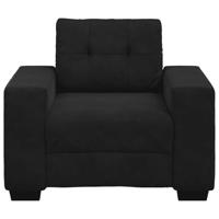 Fauteuil 60 cm fluweel zwart - thumbnail