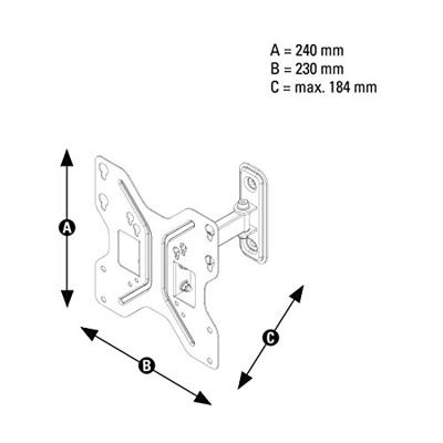Thomson TV-muurbeugel Move VESA 200 X 200 1 Arm WAB746