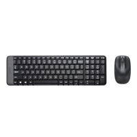 Logitech MK220 920-003161 Mini Keyb/Mouse desktop Combi set [RF Wireless/ Optical, Scroll, Black] - thumbnail