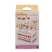 Sylvanian Families 5534 Bed voor Drieling met Mobiel - thumbnail