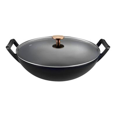 Buccan - Hamersley - Gietijzeren wokpan 36cm - Zwart