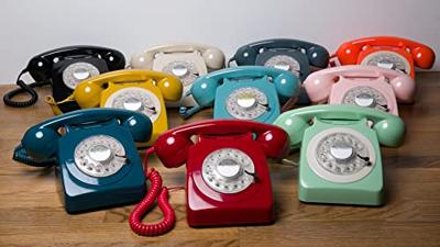 GPO Retro 746ROTARYGREEN Retro draaitelefoon met draaischijf, mintgroen