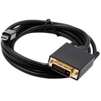 Mini DisplayPort Male to DVI Male,1.8 meters, Black - thumbnail