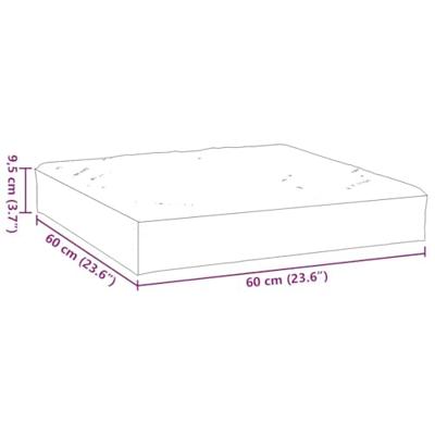 VidaXL Palletkussen 60x60x9,5 cm oxford stof felgroen - thumbnail