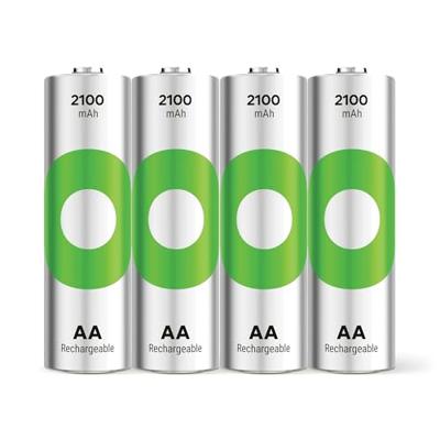 GP ReCyko Oplaadbare AA batterij (penlite) NiMH 2100 mAh 1.2 V 4 stuk(s) GP ReCyko Oplaadbare AA batterij (penlite) NiMH 2100 mAh 1.2 V 4 stuk(s)