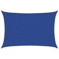 VidaXL Zonnezeil 160 g/m² rechthoekig 3x5 m hdpe blauw - thumbnail