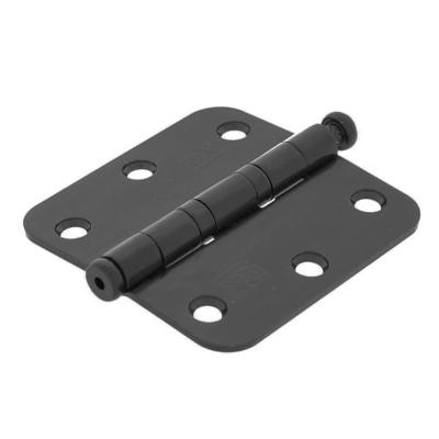 Dulimex Kogellagerscharnier ronde hoeken 76x76mm RVS zwart tot 40 kilo Dulimex Kogellagerscharnier ronde hoeken 76x76mm RVS zwart tot 40 kilo