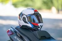 LS2 opklaphelm "ff910 advant ii triple". helmet ff910 advant ii triple xxl wh/blue/red - thumbnail