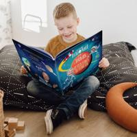 Boek met naam en foto - De kleine astronaut en naam - Hardcover XXL - thumbnail