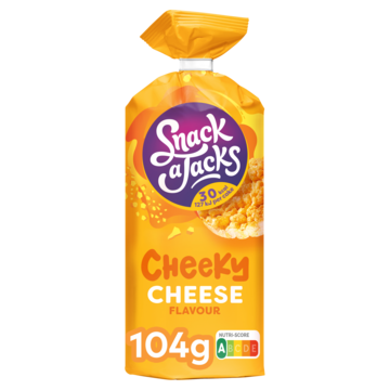 Rijstwafel snack-a-jacks cheese pak 104 gram