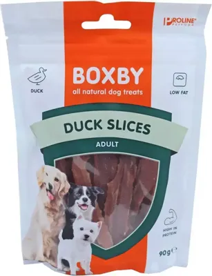 Proline Boxby duck slices 90 gram Proline Gebr. de Boon - Gebr de boon