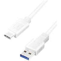 LogiLink CU0172 - USB 3.2 Gen 1x1 aansluitkabel, USB-A naar USB-C™, wit, 0,15 m - thumbnail
