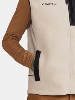 Craft 1913810 ADV Explore Pile Fleece Vest M - Ecru/Black - XXL
