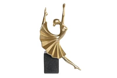 Decoratieve figuren DKD Home Decor Zwart Gouden Hars Modern (20 x 16 x 33,5 cm) Decoratieve figuren DKD Home Decor Zwart Gouden Hars Modern (20 x 16 x 33,5 cm)