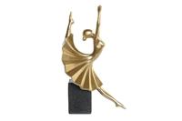 Decoratieve figuren DKD Home Decor Zwart Gouden Hars Modern (20 x 16 x 33,5 cm) - thumbnail