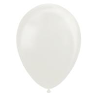 Globos Ballonnen pearl wit 30cm, 10st. - thumbnail