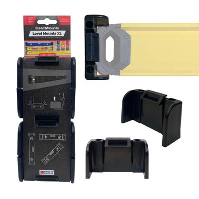 Stealthmounts Waterpasbevestiging XL | Zwart - OM-LM-XL-BLK-2 Stealthmounts Waterpasbevestiging XL | Zwart - OM-LM-XL-BLK-2