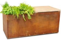 OFYR | Herb Garden Bench Corten - thumbnail