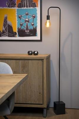 Lucide LORIN - Vloerlamp - 1xE27 - Zwart