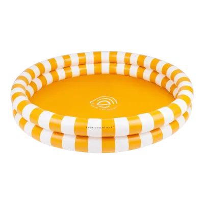 Swim Essentials Kinder Zwembad Geel Wit Gestreept 100 cm