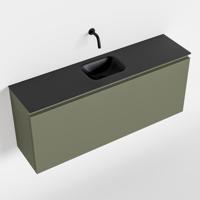 MONDIAZ OLAN 120cm toiletmeubel army. LEX wastafel urban midden geen kraangat - thumbnail