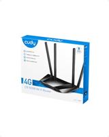 Cudy LT400 draadloze router Fast Ethernet Single-band (2.4 GHz) 4G Zwart - thumbnail