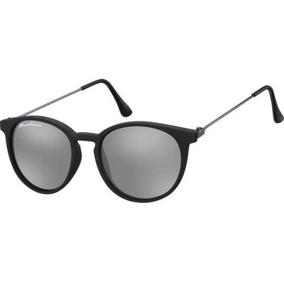 Zonnebril montana revo rond spiegelglas mat zwart Zonnebril montana revo rond spiegelglas mat zwart