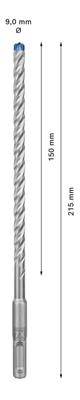 Bosch Accessoires Expert SDS plus-7X hamerboor 9 x 150 x 215 mm - 1 stuk(s) - 2608900095