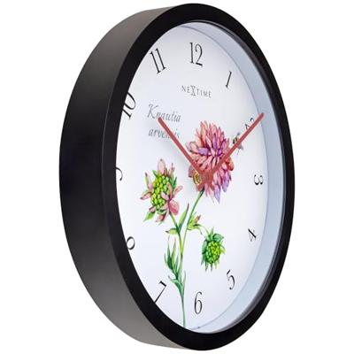 NeXtime NE-4317 Buitenklok Knautia 30.5 cm Zwart/Wit NeXtime NE-4317 Buitenklok Knautia 30.5 cm Zwart/Wit