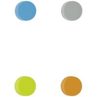 Maul Magneet (Ø x h) 14.6 mm x 9 mm Diverse kleuren 8 stuk(s) 6166499 - thumbnail