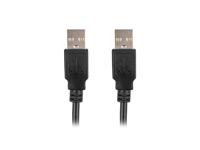 Lanberg CA-USBA-20CU-0010-BK USB-kabel 1m 2.0 USB A Zwart - thumbnail