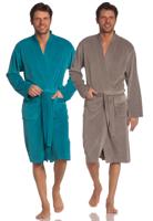 Vossen badjas heren-Taupe-2xl - thumbnail