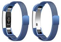 FitBit Alta HR Milanese bandje - Maat: Small - Blauw - thumbnail