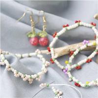 Creativ Company Mini hobbyset sieraden, elastische armband en oorbel, 1 doos - thumbnail