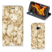 Samsung Galaxy Xcover 4s | Standcase | Marmer Goud - thumbnail