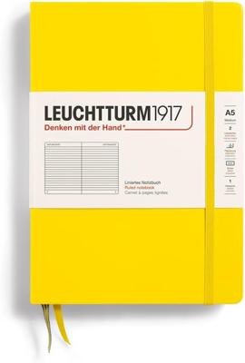 Leuchtturm Lemon, Medium (A5), 251 p., ruled