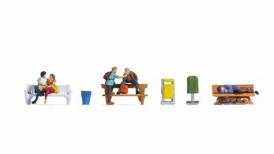 NOCH 15238 H0 Mensen op banken figuren Kant-en-klaar model NOCH 15238 H0 Mensen op banken figuren Kant-en-klaar model